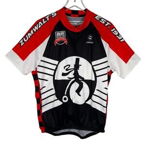 ZOCA Men's 1/4 Zip Graphic Print Cycling Jersey XL Short Sleeve Activewear